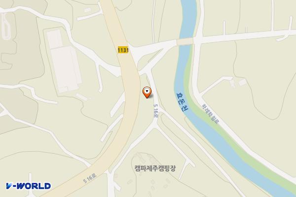 버스회차지 공중화장실 위치 지도 — 제주특별자치도 상효동 1122-6