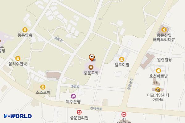 중문청소년문화의집 위치 지도 — 제주특별자치도 서귀포시 천제연로185번길 11-1