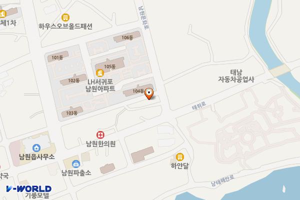 남원읍다목적회관(센터) 위치 지도 — 제주특별자치도 남원읍 태위로723번길3