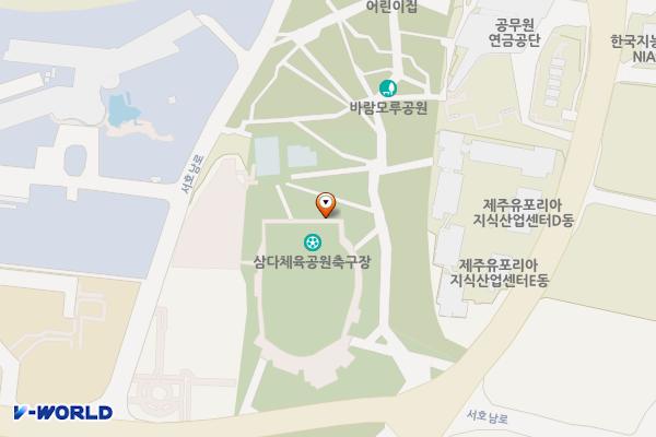 삼다체육공원 공중화장실 위치 지도 — 제주특별자치도 서귀포시 서호동 1602