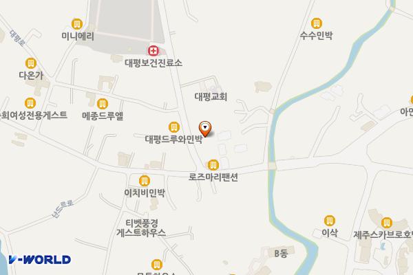 대평버스정류소 위치 지도 — 제주특별자치도 안덕면 대평감산로 4