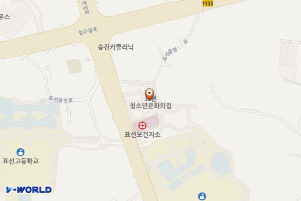 표선청소년문화의집 위치 지도 — 제주특별자치도 서귀포시 표선면 표선중앙로 13