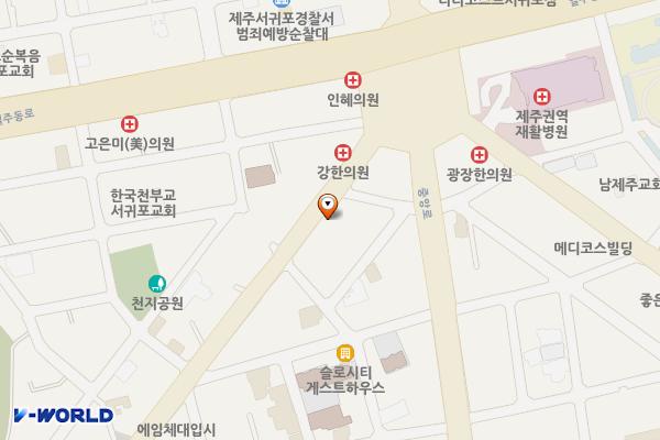 중앙공영주차빌딩 위치 지도 — 제주특별자치도 서귀포시 서귀동 291-2