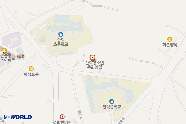 안덕청소년문화의집 위치 지도 — 제주특별자치도 안덕면 화순로56번길 20