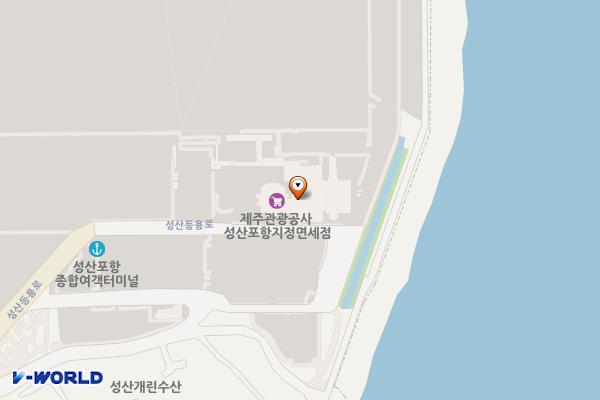 성산포항여객터미널 위치 지도 — 제주특별자치도 서귀포시 성산읍 성산등용로 130-21