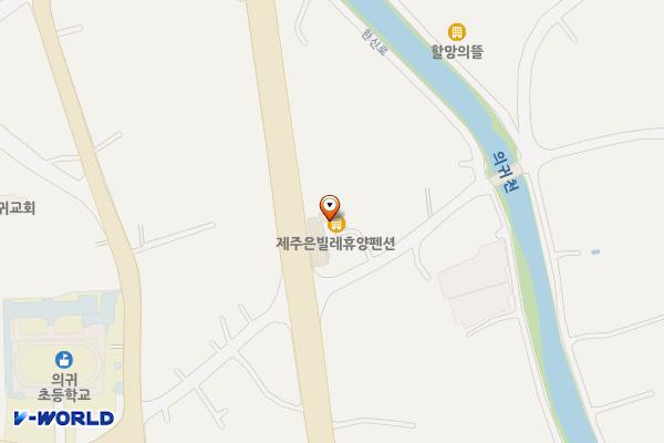 은빌레펜션 위치 지도 — 제주특별자치도 서귀포시 남원읍 한신로 247-3