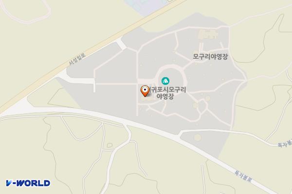 모구리야영장(대피소) 위치 지도 — 제주특별자치도 서귀포시 성산읍 서성일로 260