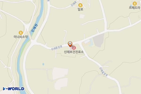 신례보건진료소 위치 지도 — 제주특별자치도 서귀포시 남원읍 신례중앙로 36-3