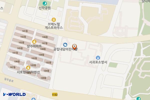 서귀포시가족센터 위치 지도 — 제주특별자치도 서귀포시 서호남로 12(서호동)