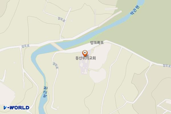 동산위의 교회 위치 지도 — 제주특별자치도 서귀포시 엉또로 109(강정동)