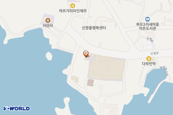 모슬포(대정)오일시장 위치 지도 — 제주특별자치도 서귀포시 대정읍 신영로36번길 69-11