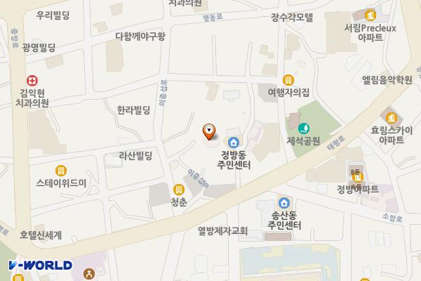 이중섭미술관 위치 지도 — 제주특별자치도 서귀포시 이중섭로 27-3