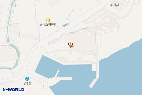 강정크루즈터미널 주민 편익시설 화장실 위치 지도 — 제주특별자치도 서귀포시 강정동 4655-1 (1층)