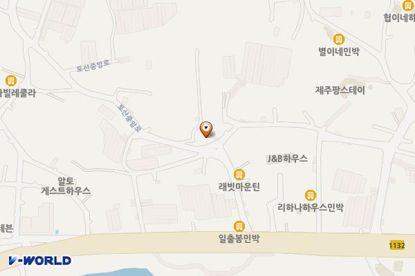 토산2리사무소 위치 지도 — 제주특별자치도 서귀포시 표선면 토산중앙로16번길 1