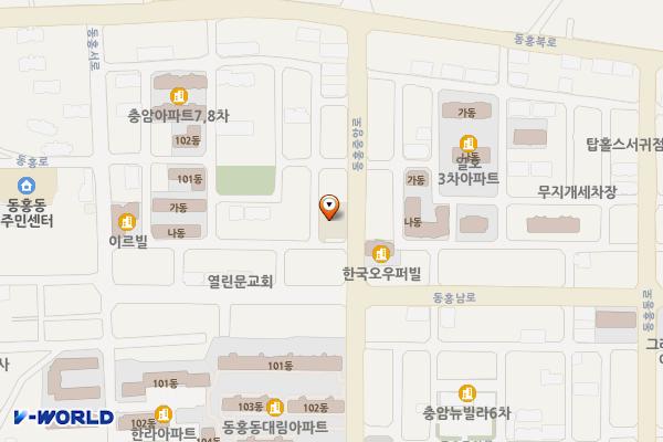 나드리마트 위치 지도 — 제주특별자치도 서귀포시 동홍중앙로 77