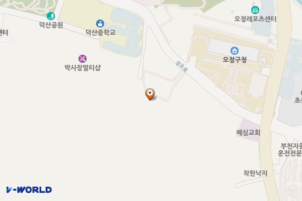 오정도서관 부지 위치 지도 — 경기도 부천시 오정구 오정동 160-11