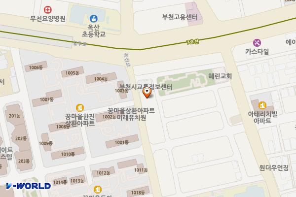 교통정보센터 위치 지도 — 경기도 부천시 원미구 중동 1089-1