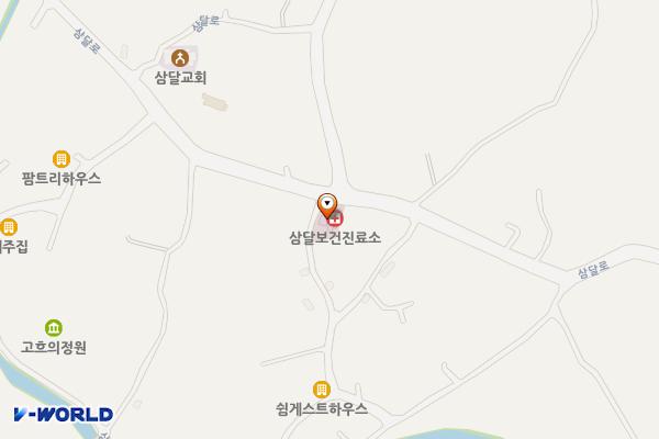 삼달보건진료소 위치 지도 — 제주특별자치도 서귀포시 성산읍 삼달로 215