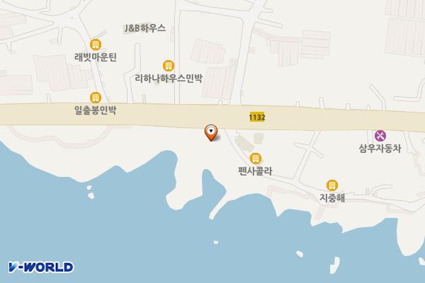 토산2리게이트볼장 위치 지도 — 제주특별자치도 서귀포시 표선면 토산리 427-4