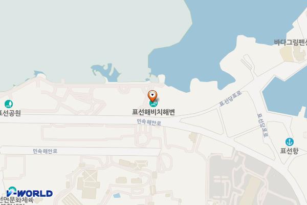 표선해수욕장(주차장) 위치 지도 — 제주특별자치도 민속해안로 592