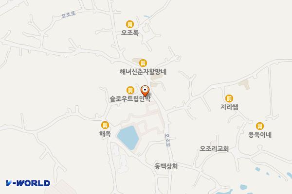 오조리사무소 위치 지도 — 제주특별자치도 서귀포시 성산읍 오조로 85