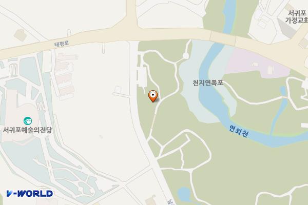 칠십리공원 공중화장실(1) 위치 지도 — 제주특별자치도 서귀포시 서홍동 574-1