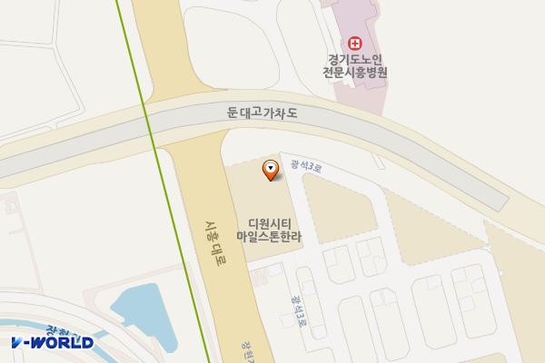 경기시흥 시티프론트 큐브앤칼리오 관리단 2 위치 지도 — 경기 시흥시 시흥대로 500