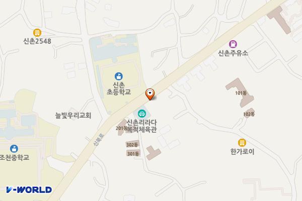 신촌리사무소 위치 지도 — 제주특별자치도 제주시 조천읍 신북로 54 (신촌리, 신촌리사무소)