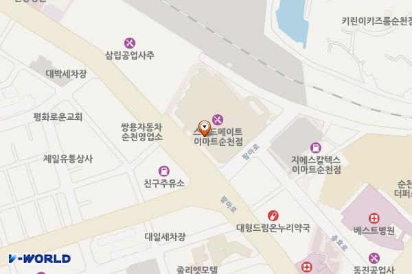 BMW차징스테이션 이마트순천점 위치 지도 — 전남광주통합특별시 순천시 팔마로 191