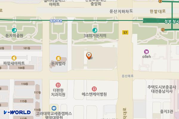BMW차징스테이션 이마트둔산점 위치 지도 — 대전 서구 둔산북로 41