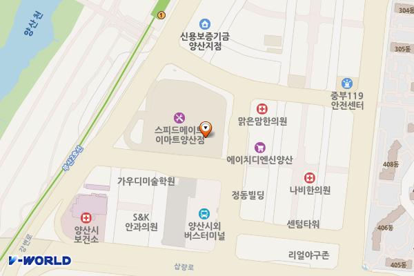 BMW차징스테이션 이마트양산점 위치 지도 — 경남 양산시 양산역6길 12