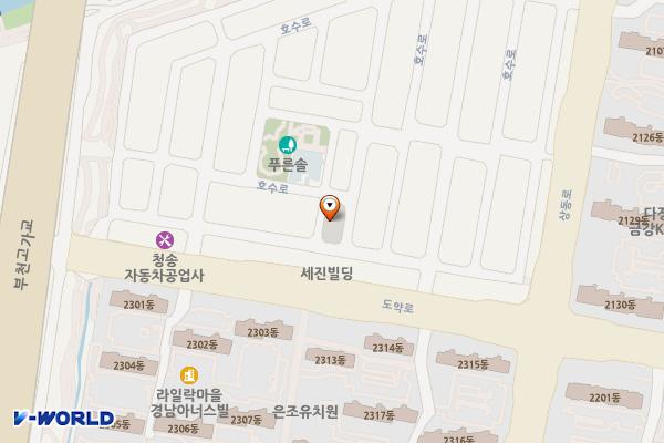 호수로노외 위치 지도 — 경기도 부천시 원미구 상동521-10
