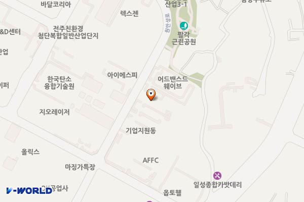 한국탄소산업진흥원 (창업보육동) 위치 지도 — 전북특별자치도 전주시 덕진구 원만성로 106