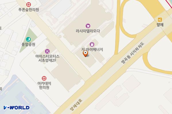 주식회사 양재하이브랜드 위치 지도 — 서울특별시 서초구 매헌로 16