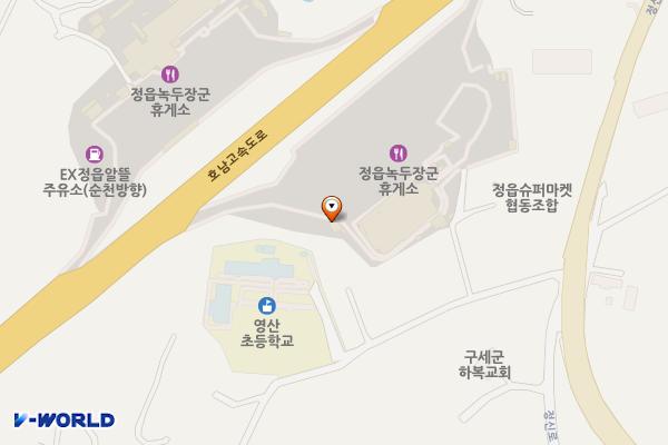 정읍녹두장군 휴게소 (천안) 위치 지도 — 전북특별자치도 정읍시 북면 하북1길 227-21
