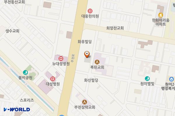 원미철골 위치 지도 — 경기도 부천시 원미구 원미동 134-15