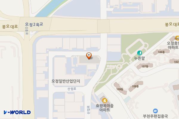 오정산업단지 위치 지도 — 경기도 부천시 오정구 오정동 760