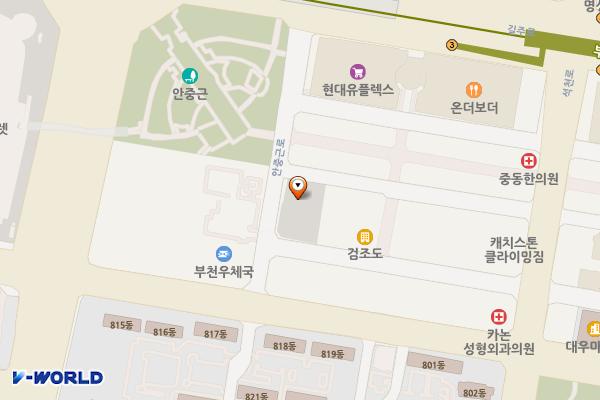 안중근공원 위치 지도 — 경기도 부천시 원미구 중동 1167