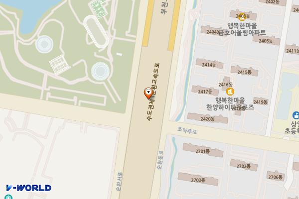 송내IC 화물 위치 지도 — 경기도 부천시 원미구 상동 21