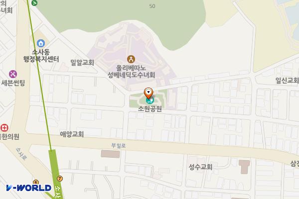 소원지하 위치 지도 — 경기도 부천시 원미구 소사동 32