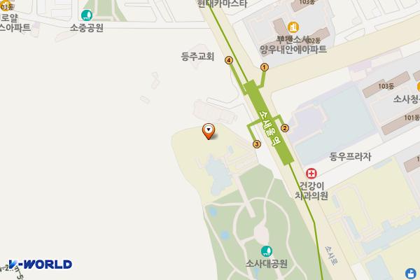 소사근린공원 위치 지도 — 경기도 부천시 소사구 소사본동 317-100