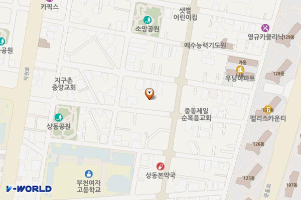 상동시장 위치 지도 — 경기도 부천시 원미구 석천로38번길 51