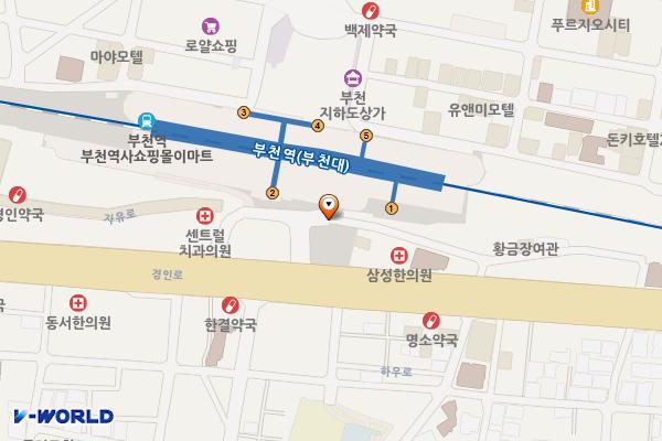 부천역 남부 위치 지도 — 경기도 부천시 소사구 심곡본동 550-10