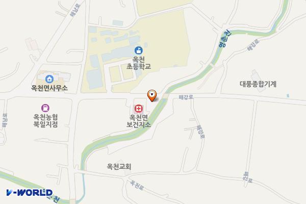 옥천면2 공영주차장(옥천보건지소 옆) 위치 지도 — 전남광주통합특별시 해남군 옥천면 영춘리 951-4