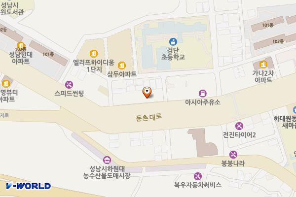 중상50 위치 지도 — 경기도 성남시 중원구 둔촌대로225