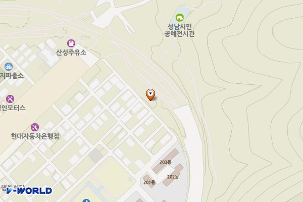 남한산성순환로은행동 위치 지도 — 경기도 성남시 중원구 은행동 542-1