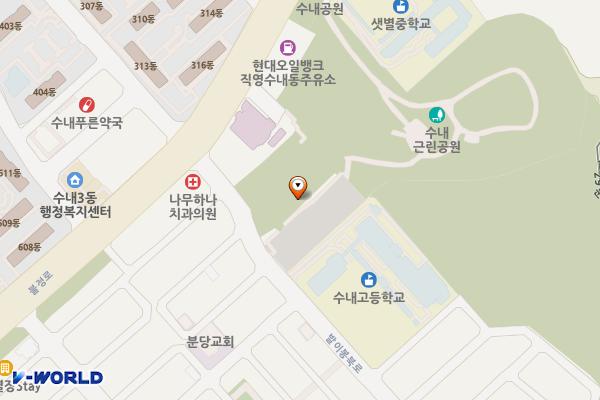 수내제2공영 위치 지도 — 경기도 성남시 분당구 수내동 119-2