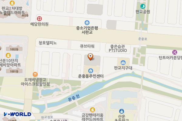 운중동공영주차장 위치 지도 — 경기도 성남시 분당구 운중로138번길 6