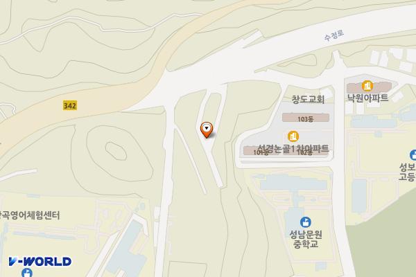 논골공영 위치 지도 — 경기도 성남시 수정구 수정로 460