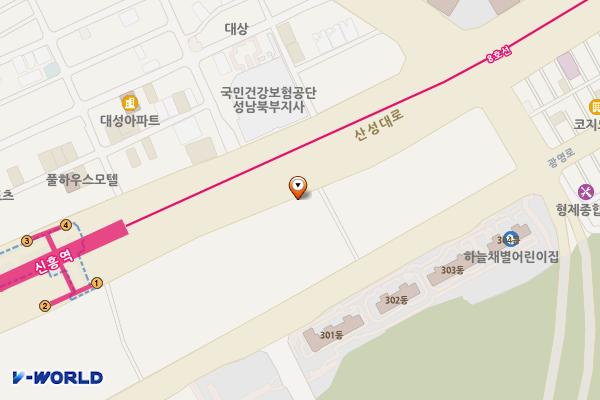 중상16 위치 지도 — 경기도 성남시 중원구 산성대로300
